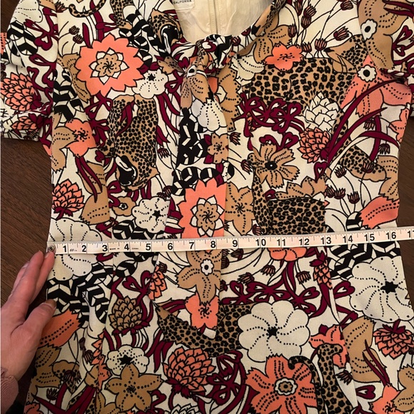 Vintage Psychedelic Leopard Print Dress - Picture 2 of 4